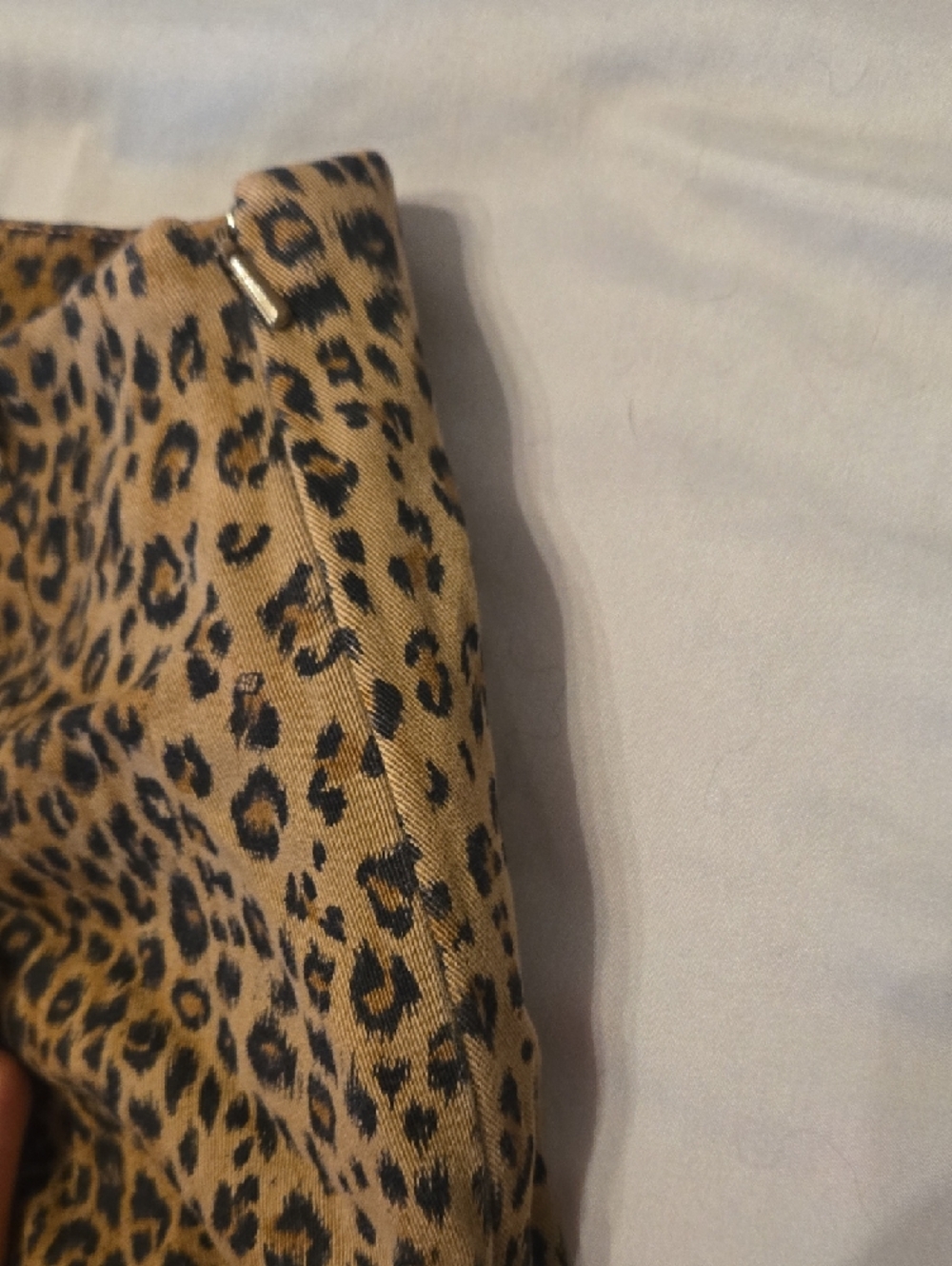 Leopard Print Pencil Skirt in Tan - Picture 5 of 7